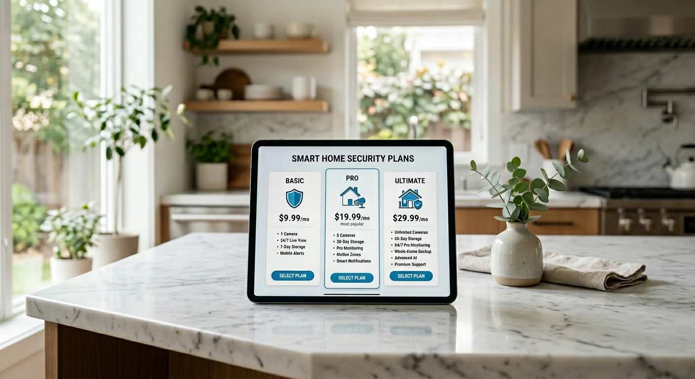 Ring Home Basic Standard and Premium plan features comparison